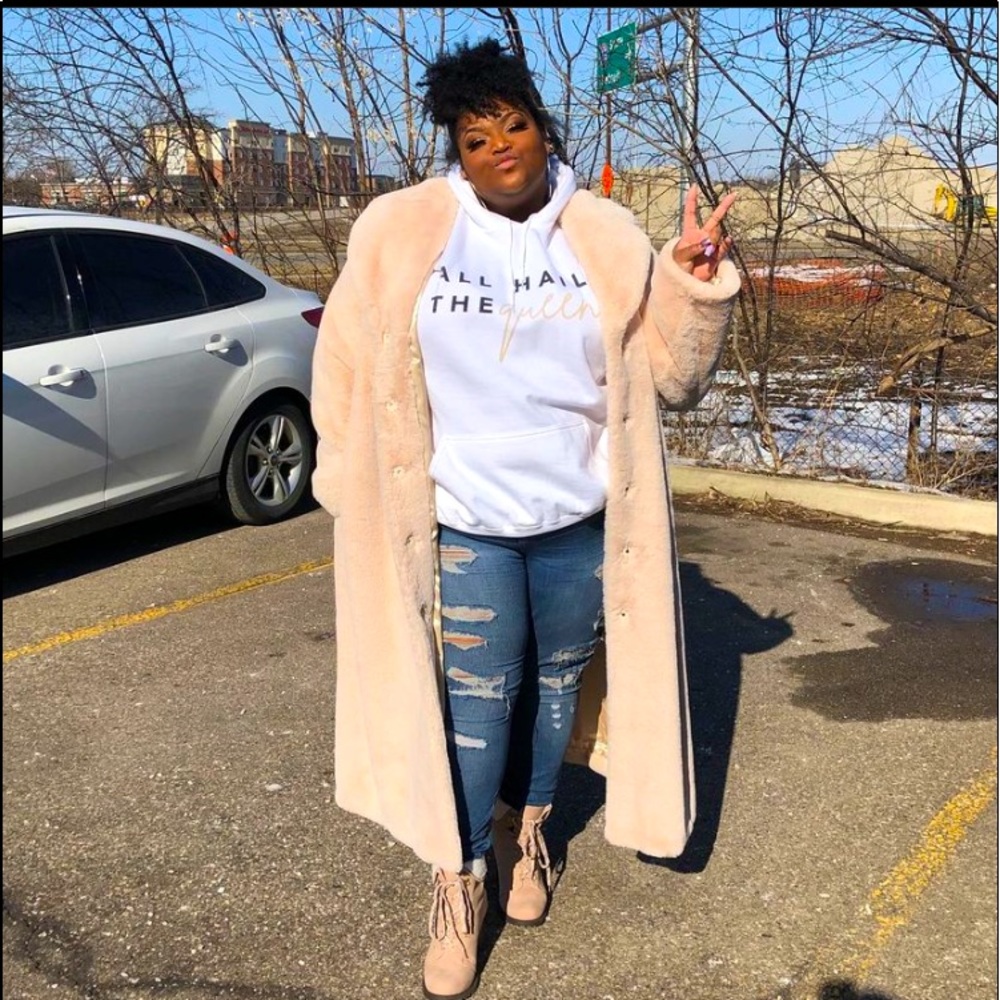 ASOS Faux Fur Longline Coat